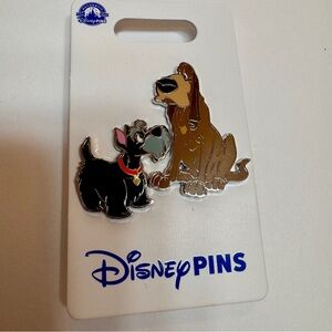 NWT Disney Lady And The Tramp Pin Set Jock Trusty Parks Pin